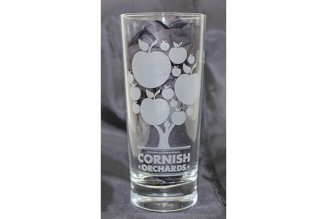 Cornish Orchards Etched Half Pint Glass