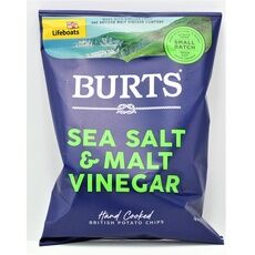 Burts Sea Salt & Malt Vinegar Potato Crisps