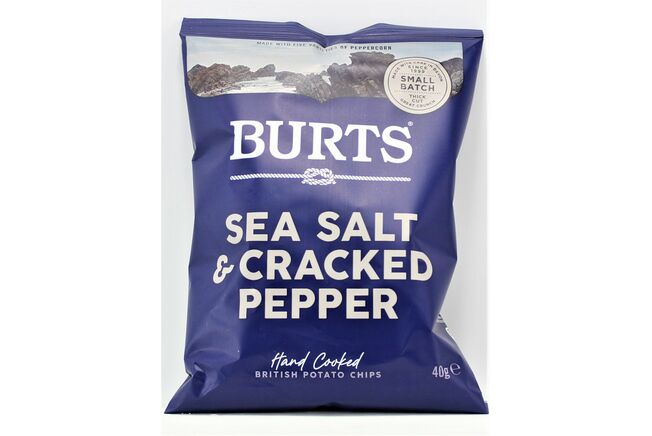 Burts Sea Salt & Crushed Peppercorns Potato Crisps