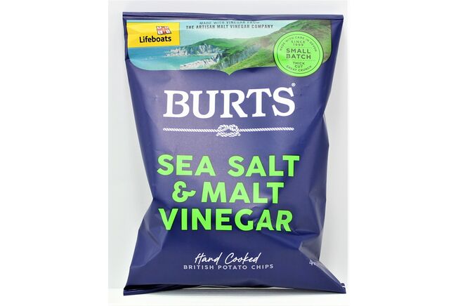 Burts Sea Salt & Malt Vinegar Potato Crisps